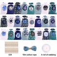 thumbnail image 3 of AMERTEER Christmas Decoration Countdown Drawstring Bag Advent Calendar Burlap Bags Set Fill for Kids & Adults Christmas Countdown Blue, 3 of 7
