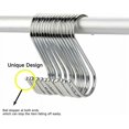 thumbnail image 3 of Versatile Metal Hooks Hangers For Multiple Spaces, Heavy Duty S Hooks With Double Sided Design For Hanging In Kitchen, Garden, Bedroom And Bathroom, 3 of 5