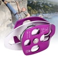 thumbnail image 2 of Purple Downhill Pulley Practical Double Pulley, Climbing Pulley, For Rock Climbing Outdoor Exploring Mountaineering Engineering Protection Purple, 2 of 8