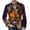 Dark Purple, variant on Mens Halloween Corduroy Blazer Jacket Plain Solid Body Pumpkin Front Print Two Pocket Halloween Vacation Outer Apparel Red 2XL