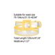 thumbnail image 3 of Cinturones de Cintura Transparentes INSPIRE CHIC para Mujeres, Cinturón Delgado de Talla Grande para Jeans, Vestidos y Abrigos hasta 114cm/44.88" Amarillo, 3 of 4