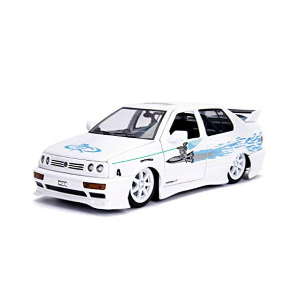 Jada Toys Fast & Furious 1:24 Jesse's Volkswagen Jetta Die-cast Car, Toys for Kids and Adults, White (99591W)