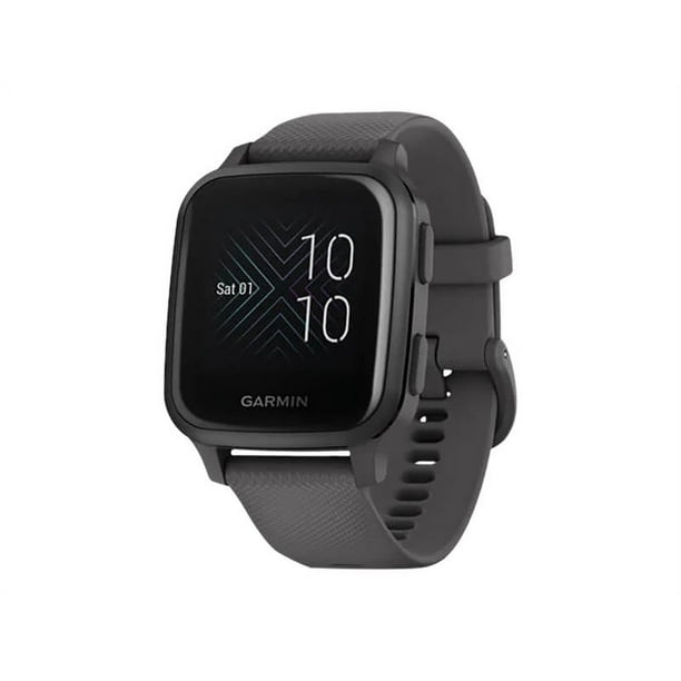 Garmin Venu Sq - Shadow gray - sport watch with band - silicone - shadow  gray - wrist size: 4.92 in - 7.48 in - display 1.3