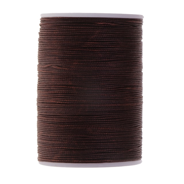Cuerda de Hilo encerado de cuero duradero de 130 metros 0,5 mm para manualidades de cuero DIY Marron Sunnimix Hilo encerado para coser