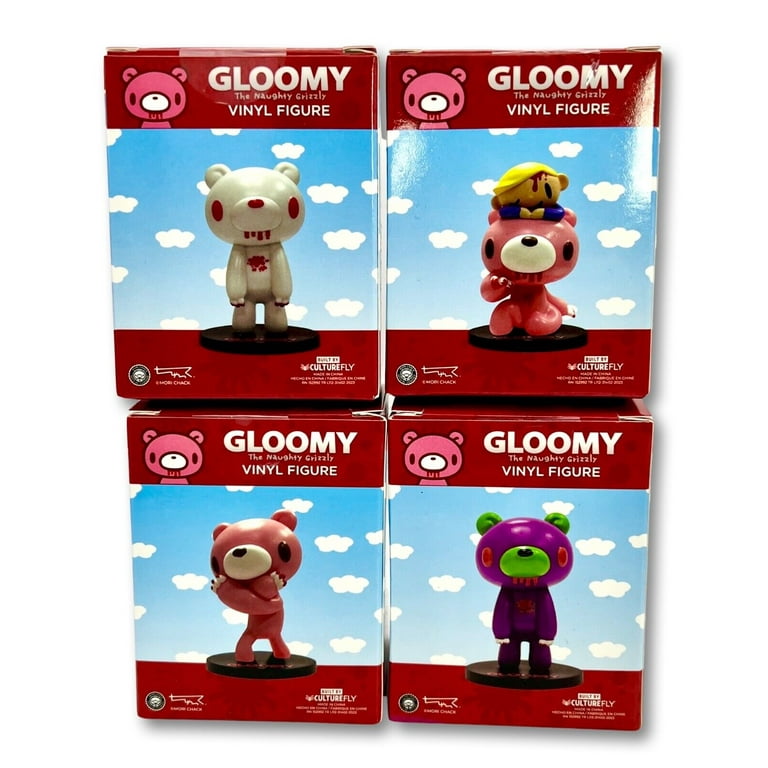 GLOOMY BEAR Set of 4! The Naughty Grizzly Vinyl Figures
