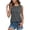 Grey, variant on Women's Strap Tank Top Trim Backless Vest Summer Going Out Tops 34b Shelf Bra 2XL