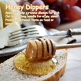 thumbnail image 4 of 30 Pcs Cuillre Miel,mnagers En Bois Mini Jam Pot Miel Distributeur Collectionner Remuer Rod Stick Distribue Drizzle Miel 8cm Bois, Fave, 4 of 5