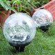 thumbnail image 1 of Globos solares Luces Decoración de jardín al aire libre Bolas solares Luces solares de vidrio craquelado, 1 of 9