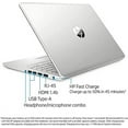 thumbnail image 4 of HP LAPTOP 14" HD AMD RYZEN 3 3250U 8GB 128GB SSD 14-FQ0032MS - Natural silver, 4 of 4