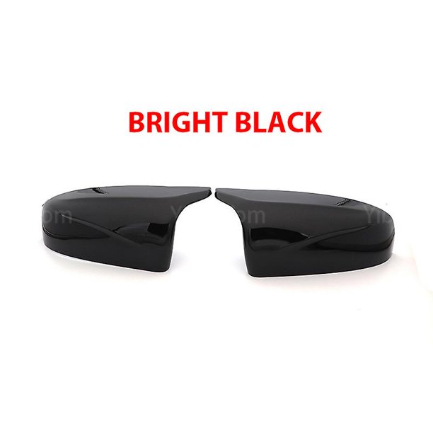 Carbon Fiber Look Glossy Black Rearview Side Mirror Cover Caps Horn Shape For Bmw X5 E70 X6 E71 2008-2013 Accessories