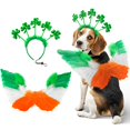 thumbnail image 1 of Set de disfraz para perro, diadema con forma de trébol Shurung, Día de San Patricio, 1 of 6
