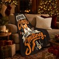 thumbnail image 3 of Playful Corgi Warning Illustration Winking Dog Orange Hearts, Playful Pet Portrait Pattern, Warm Flannel Blanket for Living Room and Reading Nook, Dog Lovers Friendship Gift, Pet Lover Home Decor, 3 of 9