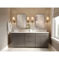 thumbnail image 2 of Tyler Dillon Curved Rectangular Stainless Steel Framed Vanity Mirror - 24"W x 36"H, 2 of 9