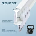 thumbnail image 3 of MaKefeile Ceiling Wall Mounted Curtain Track with Hooks Flexible Aluminum Curtain Track Rod Room Divider Curtain Rail Hook Set,White,18 FT, 3 of 11