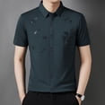 thumbnail image 2 of MDUKONU Chemise pour Homme Coupe Régulière Coupe Régulière Chemise de Voyage Anti-Rétrécissement Vert Foncé TTG, 2 of 6