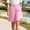 Pink, variant on HBYJLZYG Women's Elastic Waist Shorts with Side Button Details and Large Patch Pockets, Casual Cotton Linen Blend Summer Shorts for Vacation and Daily Wear