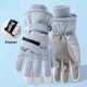 thumbnail image 4 of Guantes de esquí para mujer, impermeables, acolchados, de algodón grueso, pantalla táctil de invierno, cálidos, a prueba de viento, conducción al aire libre, deportes de motocicleta, suaves, 4 of 5