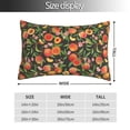thumbnail image 2 of Kdxio Cotton Pillow Cases 14"x20" Pillowcases,Soft and Breathable Bedroom Pillow Cases-Fruits Peach-No Pillow Core, 2 of 5