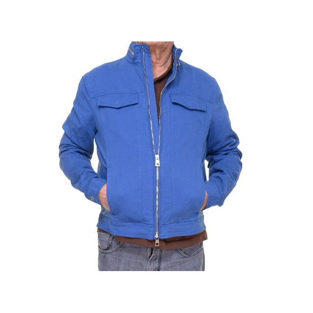 Michael Kors Men's Garment Dye Long Sleeve Blue Jacket Size M - Walmart.com