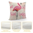 thumbnail image 4 of GOSMITH  Stand Tall Little Darling Watercolor Flamingo Motivational Sign Inspirational Quote Home Decorative Throw Pillow Case Cushion Cover Sofa Couch,, 4 of 5