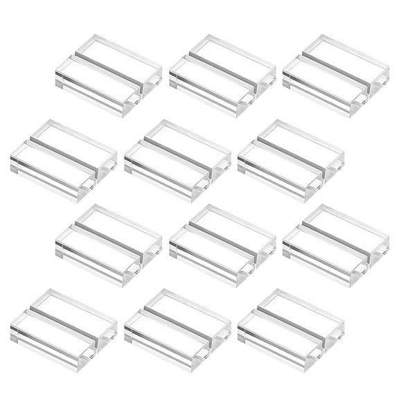 Acrylic Card Holders for Decoration Clear and Strong Perfect for Signs and Table Cards 12pcs