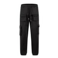 thumbnail image 6 of FRSASU Mens Sweatpants, Fleece Cargo Joggers for Men with Muti Pockets Black, 6 of 6