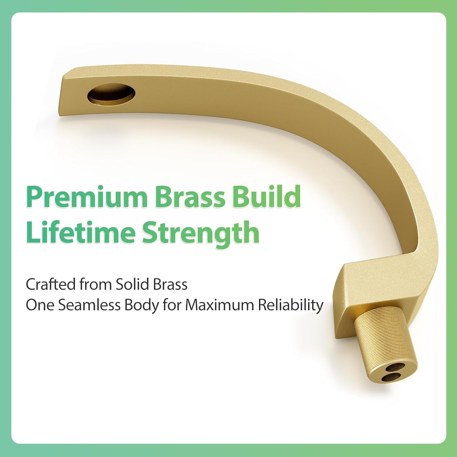Brushed Gold Single Hole Bathroom Faucet with Deck Plate，for 1 or 3 Hole Sink Installation, Solid Brass Single Handle Vanity Faucet for RV, Farmhouse, Commercial
