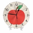 thumbnail image 2 of Zhmjortal Fruit Wall Clock Silent Non-Ticking Kitchen Desk Decor Clock Battery Operated Quartz Analog Round Clocks 10 in for Bedroom Bathroom Living Room, 2 of 7