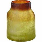 Excavation Glass Bottle 9.5", Green