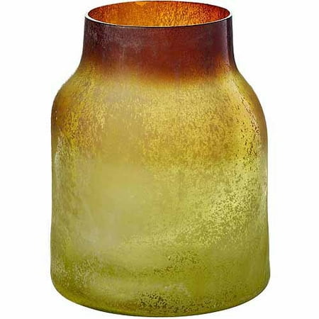 Excavation Glass Bottle 9.5", Green