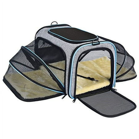 One-shoulder cat and dog bag pet double expansion bag travel portable breathable Messenger cat bag