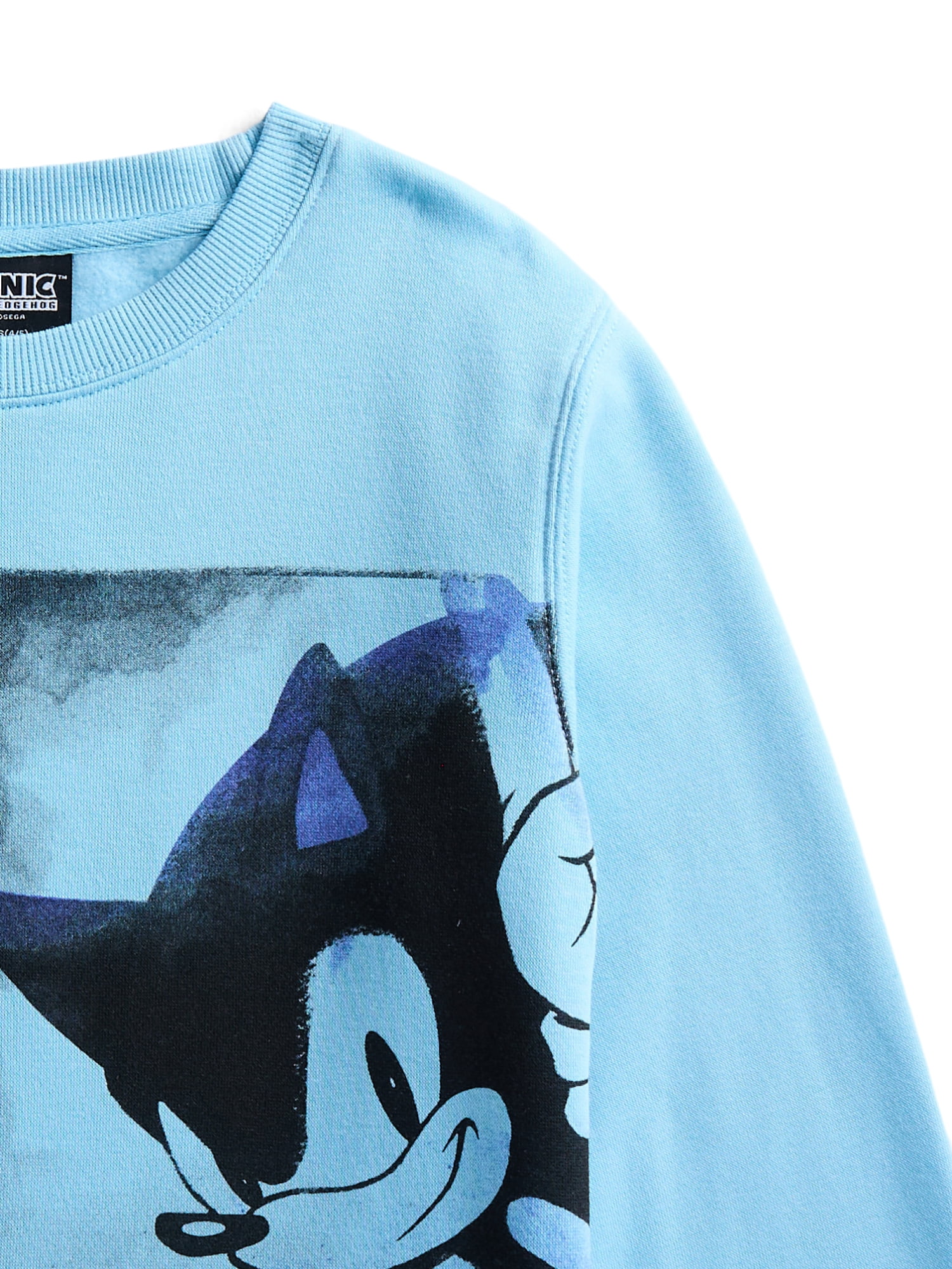 Sonic The Hedgehog Boys Graphic Crew Fleece Sweatshirt Sizes XS-2XL