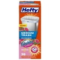 thumbnail image 1 of Bolsas de basura Hefty medianas de 8 galones, 26 unidades, aroma a sandía, 1 of 6