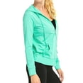 thumbnail image 4 of 2 Packs of Women's Lightweight Cotton Blend Long Sleeve Zip Up Thin Hoodie Jacket, 4 of 4