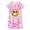 Pink & Yellow Smiling Face, variant on Beezizac Teen/Little Girls Nightgown – Summer Short Sleeves Sleepwear Trendy Tie Dye Spiral Nightdress Pajama Size 10