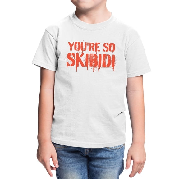 Skibidi Toilet So Skibidi Toilet Little Boys Graphic T-Shirt (White, XS-XL)