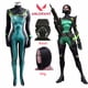 thumbnail image 2 of Juego VALORANT Cosplay Viper Body Mujeres Niñas Serpiente Sabine Assasin Viper Cosplay Disfraz de Halloween Peluca Mono Máscara Traje, 2 of 5