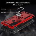 thumbnail image 4 of Aggxpf Compatible with Motorola Moto G Play 2023/Moto G Pure/Moto G Power 2022, Dropproof Phone Case with Ring Car Mount Kickstand (Red), 4 of 5