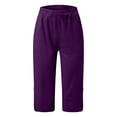 thumbnail image 4 of Women's Effortless Everyday ’s Casual Pants: Slim Fit Mid Rise Capris for Modern Comfort and Versatility Loose Pants for Women Casual Summer Women Summer Pants Casual Summer Pants plus Size, 4 of 7