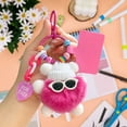 thumbnail image 5 of YiJuHui 4pcs Plush Animal Keychain Toy - Cute Stuffed Keyring Accessory with Soft Fabric & Embroidery Eyes for Bag Charm, Purse Decor, Backpack Ornament 8*10*8cm, 5 of 7