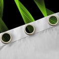 thumbnail image 4 of jejeloiu Waves Geometric Stripe Blackout Curtains Set of 2 (52x84 Each),Black Green Window Curtains For Adults, 4 of 6