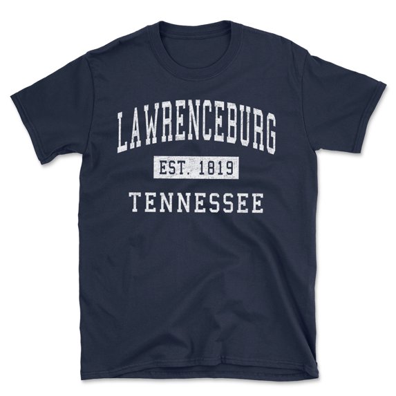 Lawrenceburg Tennessee Classic Established Men's Cotton T-Shirt