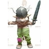 BIGGYMONKEY™ Gnome Leprechaun Mascot Costume In Viking Outfit