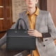 thumbnail image 4 of Maletín de tela de gran capacidad Bolsa para documentos | Organizador portátil de portafolio de negocios para reuniones, capacitación, viajes | Negro o gris | Multibolsillo | Mango cómodo | 15, 4 of 6