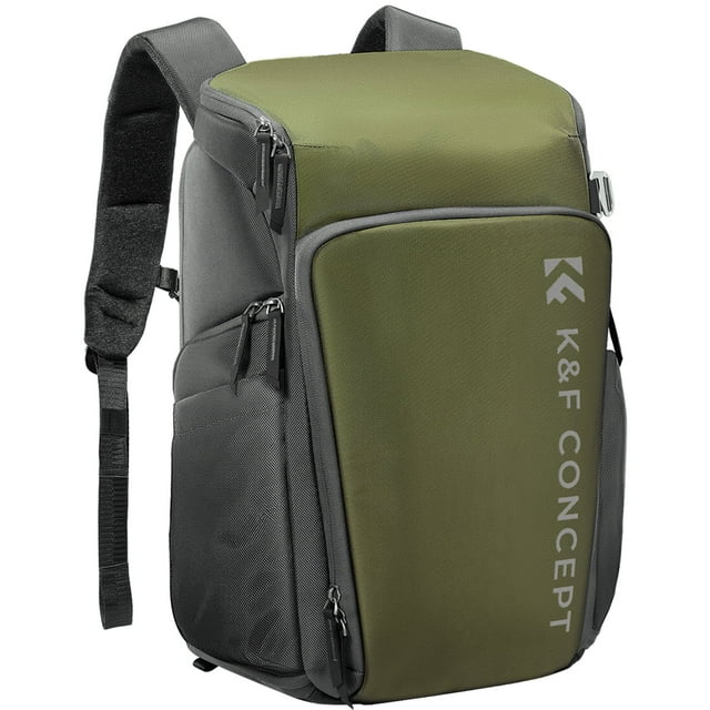 K&F Concept Camera Bags Backpack, Waterproof 25L Large Capacity Camera Case with Raincover for Travel,Photographers,15.6 Inch Laptop