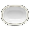 thumbnail image 2 of Noritake Montvale Platinum Oval Vegetable Serving Bowl, 2 of 3