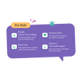 thumbnail image 3 of MyPhone by Ooma: Modern Landline Phone Service For Kids. Screen-free calling, Trusted Circle, Quiet Hours, Address-based 911. Includes Black Phone, 3 of 7