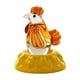 thumbnail image 2 of Adorno de vidrio giratorio de animales: figurita de vidrio soplado hecha a mano con base cerámica para escritorio, coche o decoración del hogar, 2 of 6