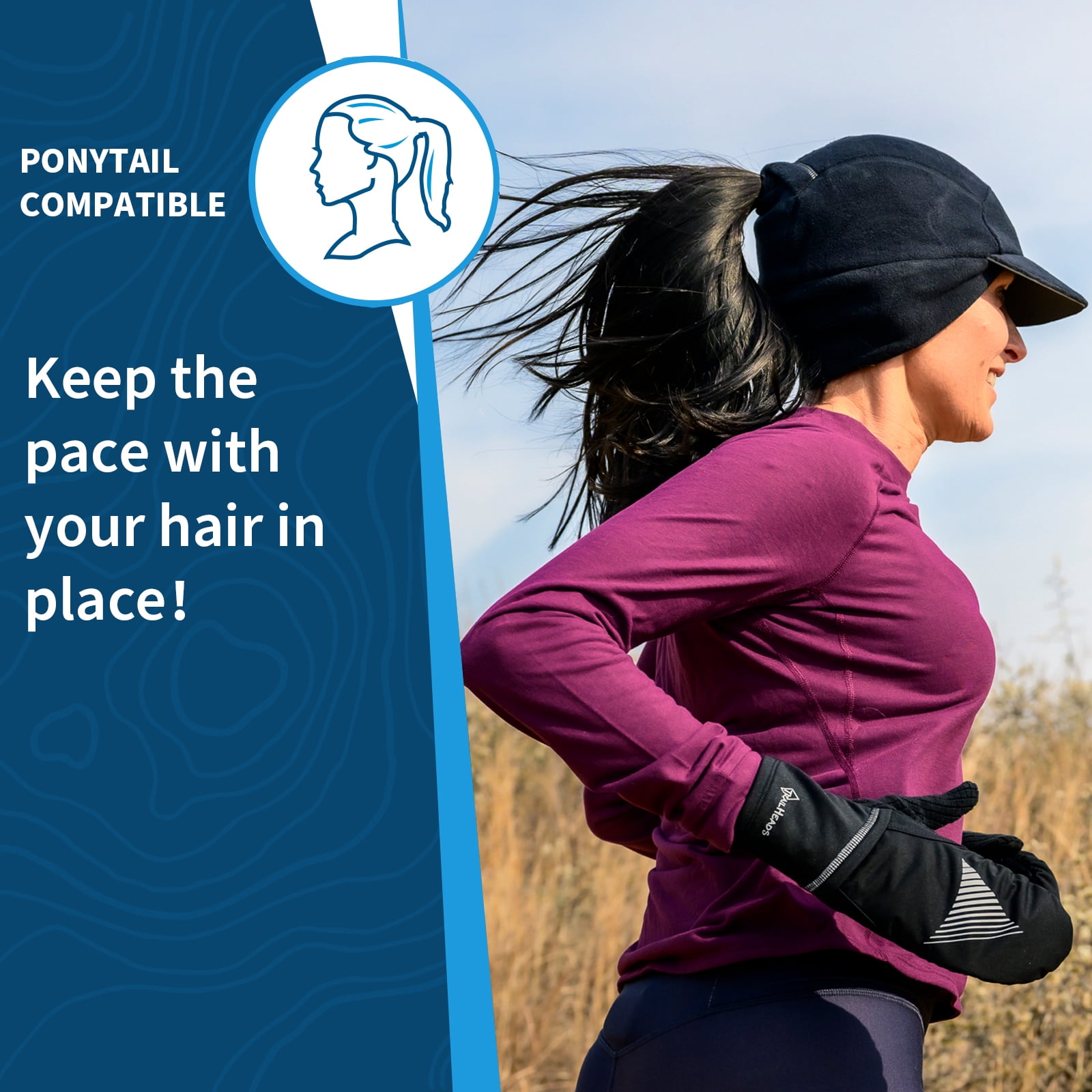 TrailHeads Fleece Ponytail Hat for Women – Trailblazer  display picture 1