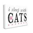 thumbnail image 3 of Stupell Industries I Sleep With Cats Pets Phrase Graphic Art Gallery Wrapped Canvas Print Wall Art, Design by K. Kaufman, 3 of 7